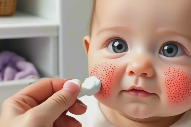 小儿脸上容易起湿疹可以治愈吗(图2)