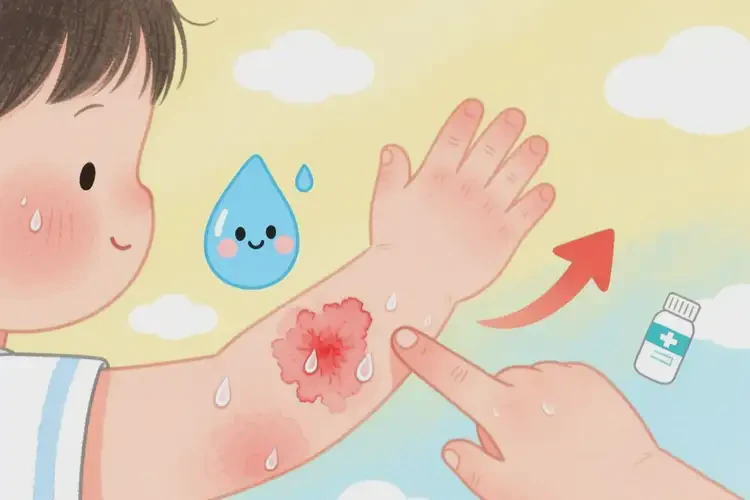 小孩手臂出现湿疹能治好吗(图2)