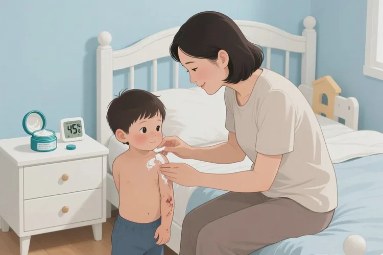 孩子手臂有湿疹可以治愈吗(图1)