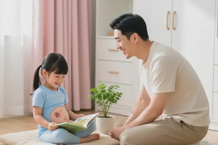 小孩肚子上经常长湿疹能治好吗(图3)