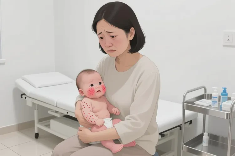 小孩脸上经常起湿疹可以治愈吗(图1)