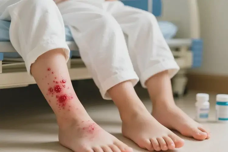 儿童小腿长湿疹能治好吗(图3)