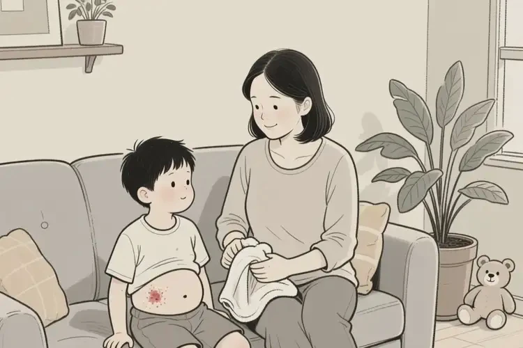 孩子肚子偶尔长湿疹能治好吗(图1)