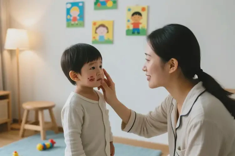 少儿脸上偶尔长湿疹能治好吗(图3)