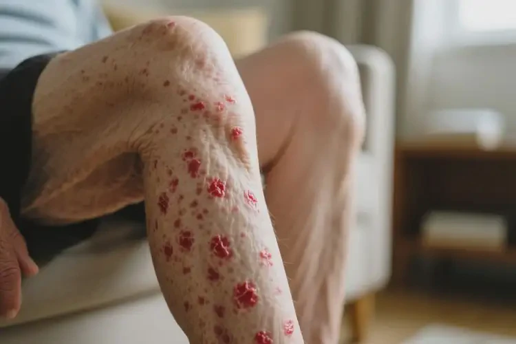 老年人大腿起湿疹能治好吗(图4)