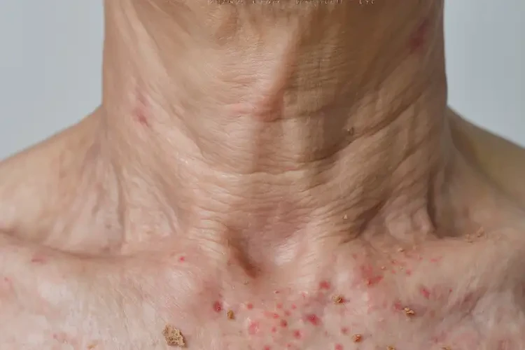 老人脖子上偶尔起湿疹不管它会自己自愈吗(图4)