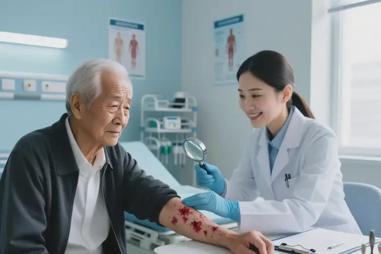 老年人手臂出湿疹能治好吗(图1)