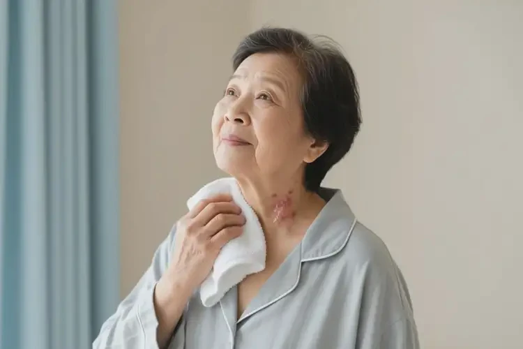 老年人脖子上有湿疹能治好吗(图3)