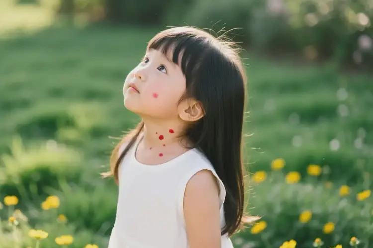 儿童脖子上偶尔长湿疹能治好吗(图1)