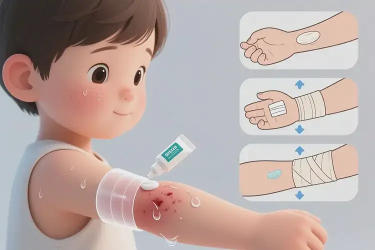 小孩手臂上出湿疹能治好吗(图1)