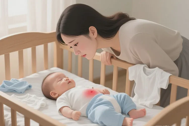 婴儿肚子上容易长湿疹可以治愈吗(图1)