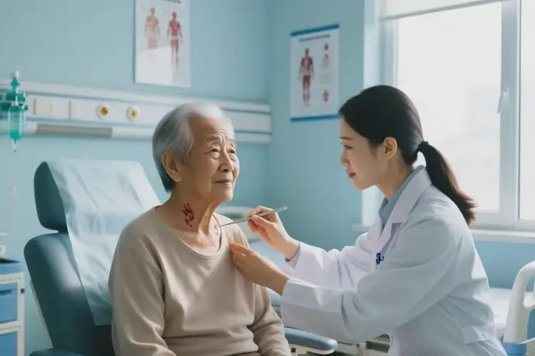 老人脖子偶尔长湿疹能治好吗(图1)