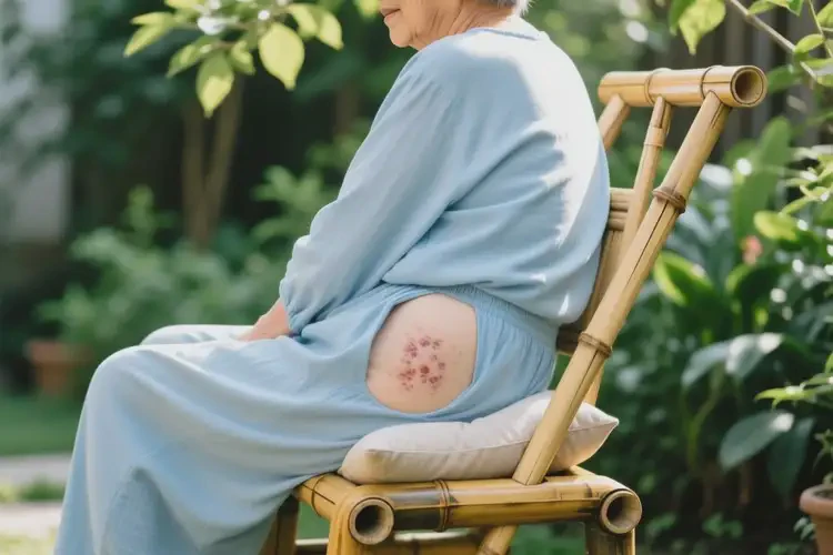 老人屁股上偶尔起湿疹能治好吗(图1)