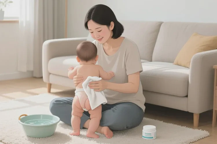 宝宝屁股偶尔长湿疹可以治愈吗(图1)