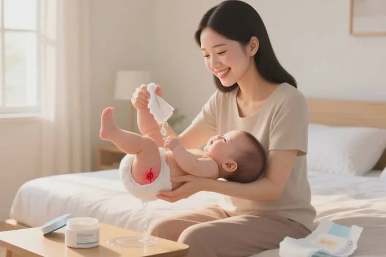 宝宝肛周偶尔长湿疹可以治愈吗(图1)