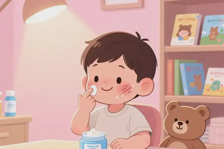 儿童面部长湿疹能治好吗(图3)