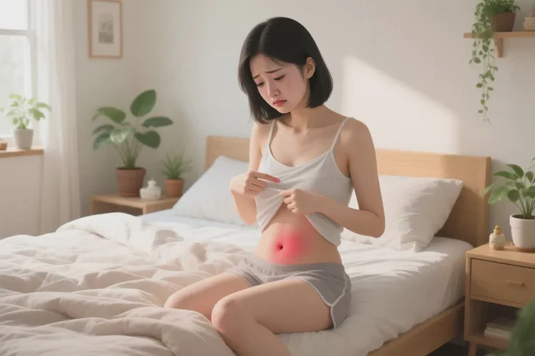 女人肚子上起湿疹能靠自己自愈吗(图1)