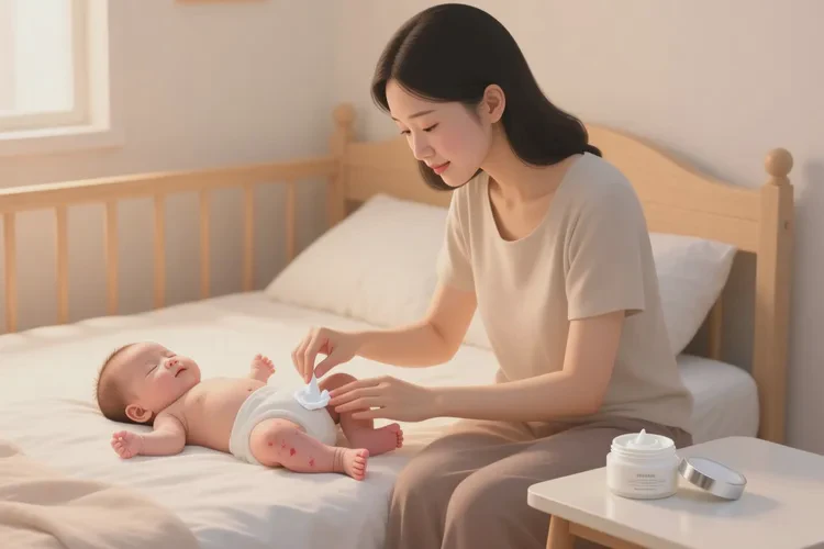 婴儿小腿容易长湿疹可以治愈吗(图1)