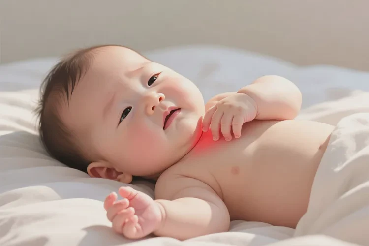 婴儿脖子偶尔长湿疹可以治愈吗(图2)