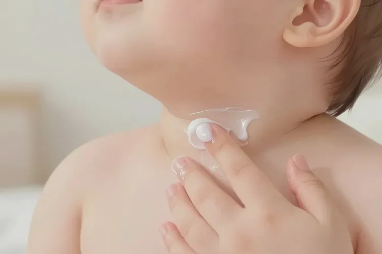 婴儿脖子上容易起湿疹可以治愈吗(图2)