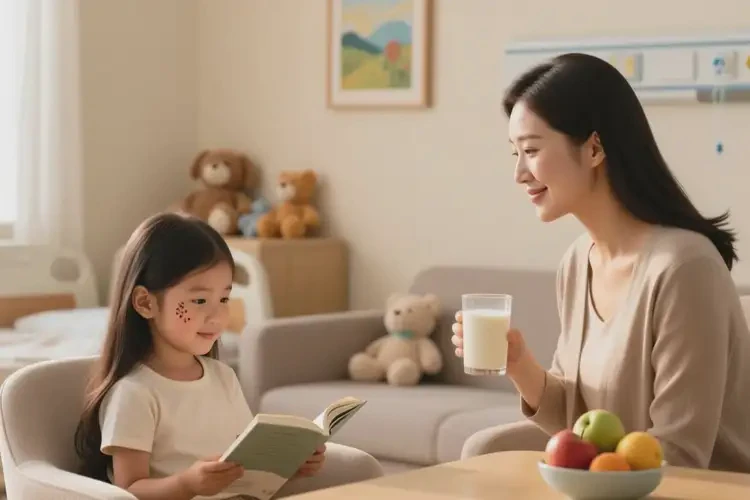 小孩脸上偶尔起湿疹能治好吗(图1)