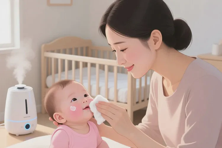 婴儿面部容易长湿疹可以治愈吗(图1)