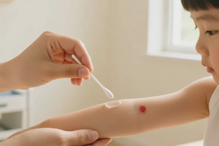 孩子脸上容易长湿疹可以治愈吗(图2)