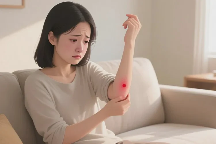 女人手臂有湿疹能靠自己自愈吗(图1)