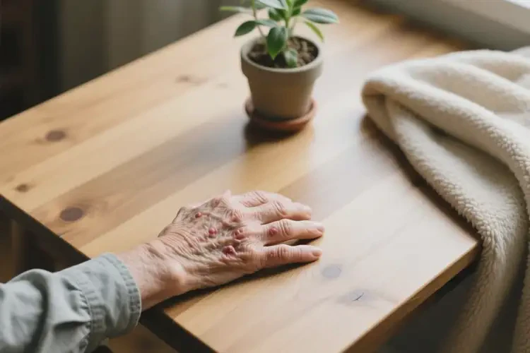 老年人手臂出现湿疹能治好吗(图2)