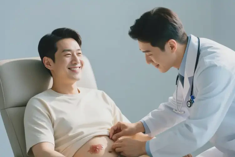 男性肚子起湿疹能治好吗(图2)