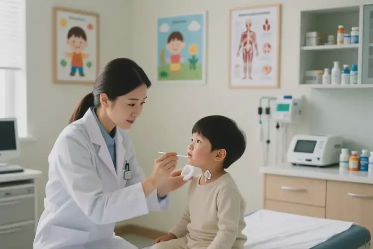 孩子脖子上出现湿疹能治好吗(图2)