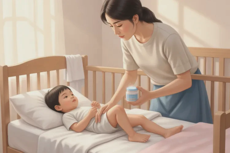 小孩大腿有湿疹可以治愈吗(图1)