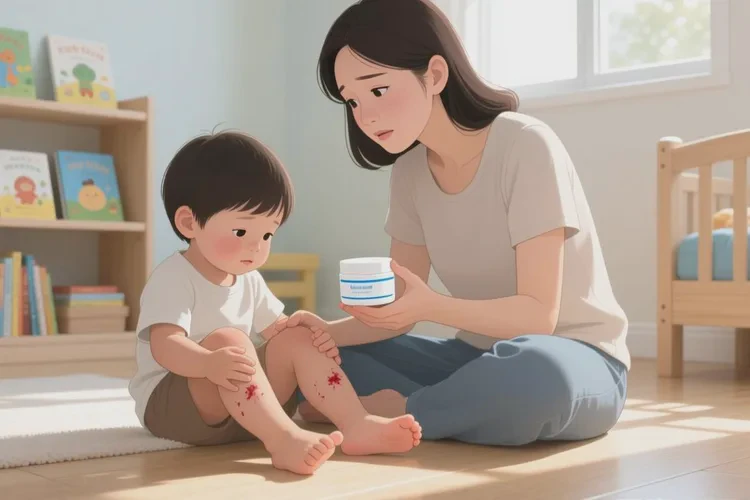 小孩小腿上容易起湿疹可以治愈吗(图1)