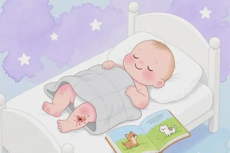 婴幼儿小腿出现湿疹能治好吗(图1)