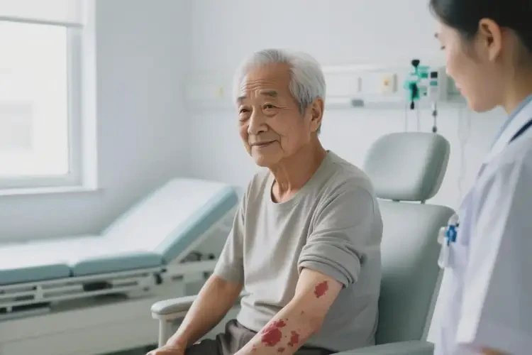 老人手臂有湿疹能治好吗(图2)