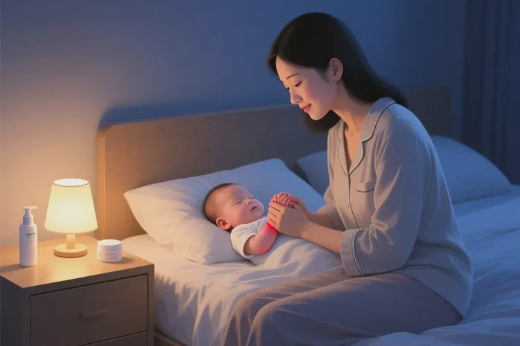 婴儿手上容易长湿疹可以治愈吗(图1)