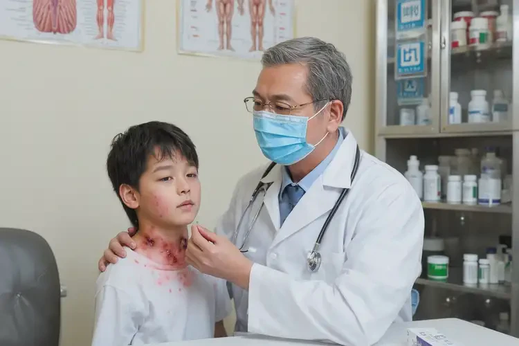 儿童脖子出现湿疹能治好吗(图3)