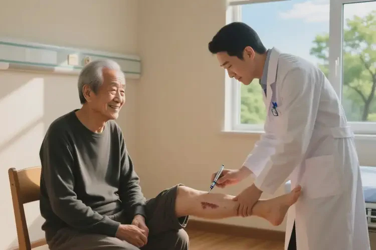 老人大腿上起湿疹能治好吗(图1)