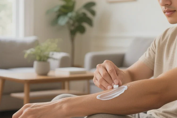 男生手臂经常长湿疹能治愈吗(图1)