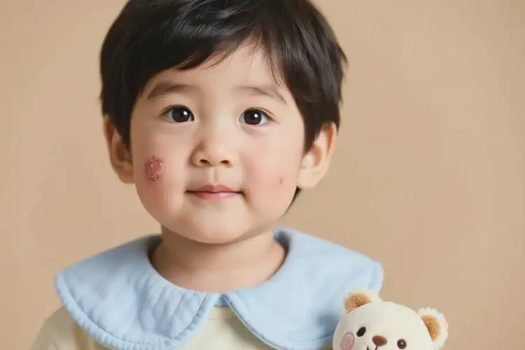 孩子脖子上出湿疹能治好吗(图1)