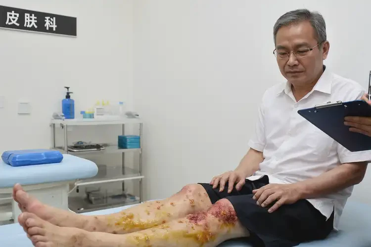 男性大腿上容易起湿疹不管它会自己好吗(图2)