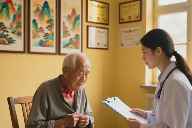 老人脖子上起湿疹能治好吗(图3)