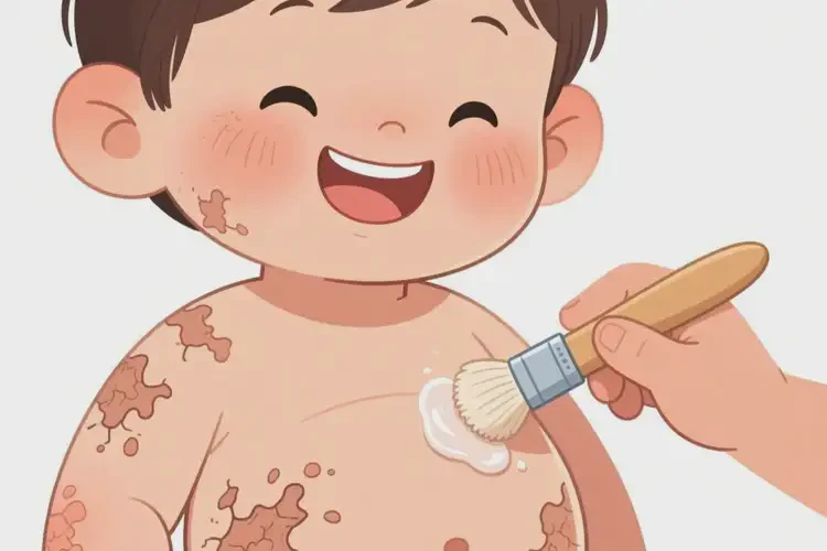 孩子肚子上经常起湿疹能治好吗(图2)