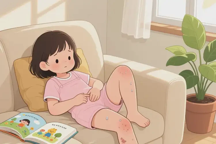 小孩大腿容易长湿疹能治好吗(图3)