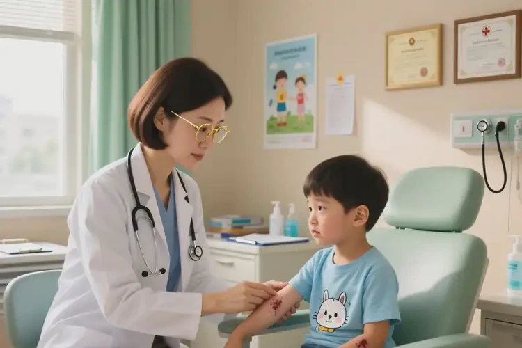 孩子手臂偶尔起湿疹能治好吗(图2)