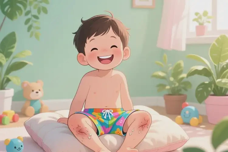 儿童大腿上有湿疹能治好吗(图3)