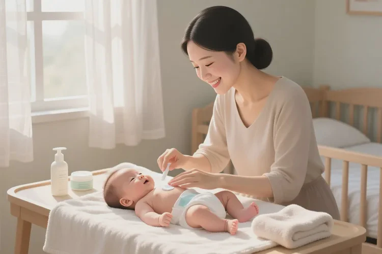 婴儿肚子上偶尔起湿疹可以治愈吗(图1)