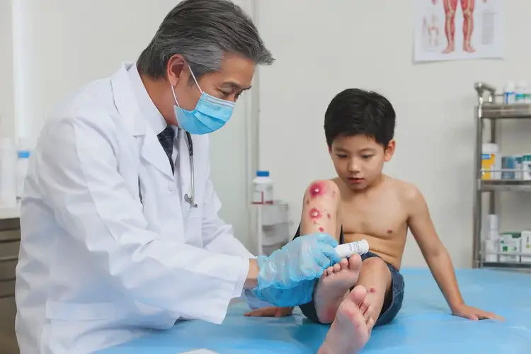 孩子小腿长湿疹能治好吗(图3)