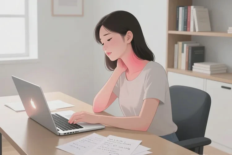 女人脖子上容易长湿疹能靠自己自愈吗(图1)