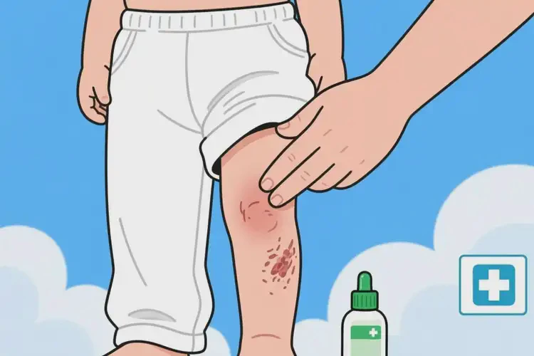 小孩大腿有湿疹能治好吗(图2)